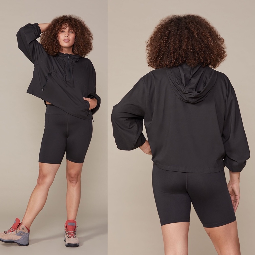 Girlfriend Collective Black Hooded Jacket